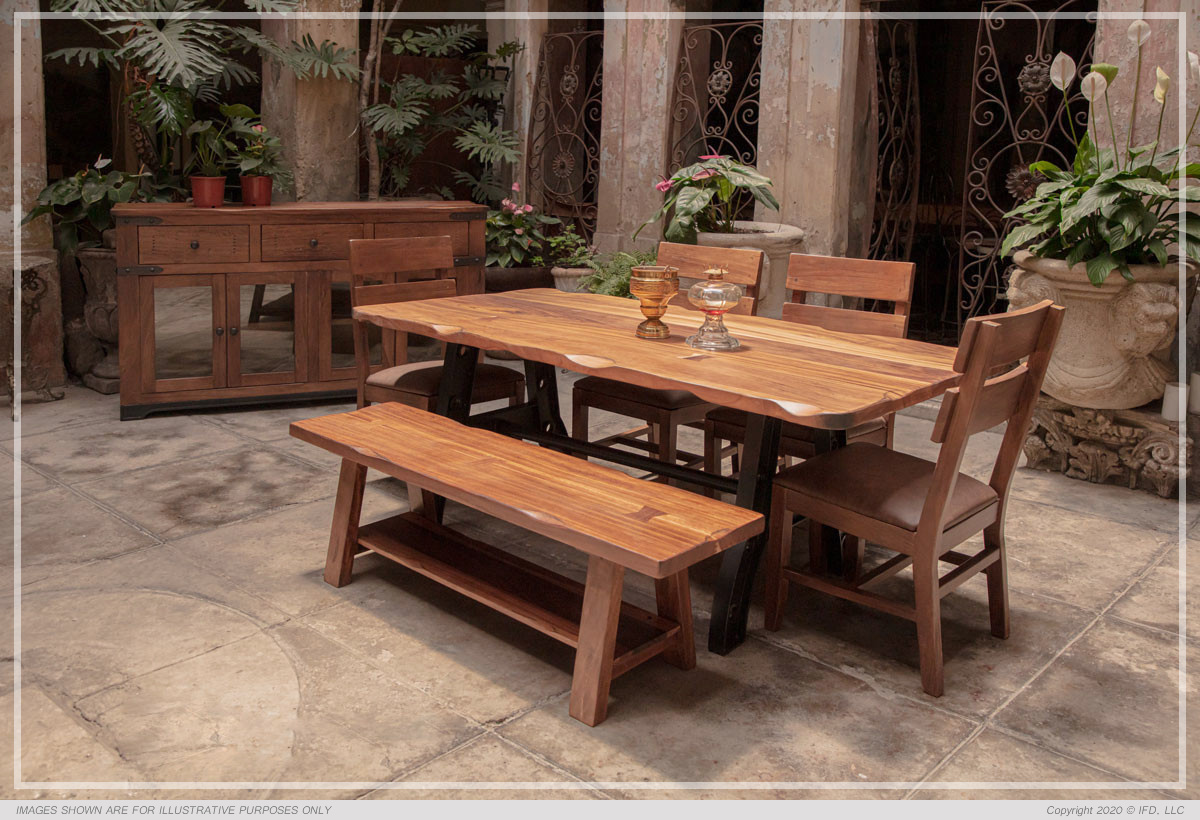 Parota Wood dining set