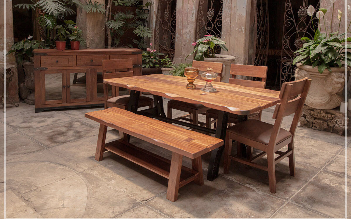 Parota Wood dining set